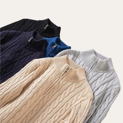 Knitted Quarter Zip
